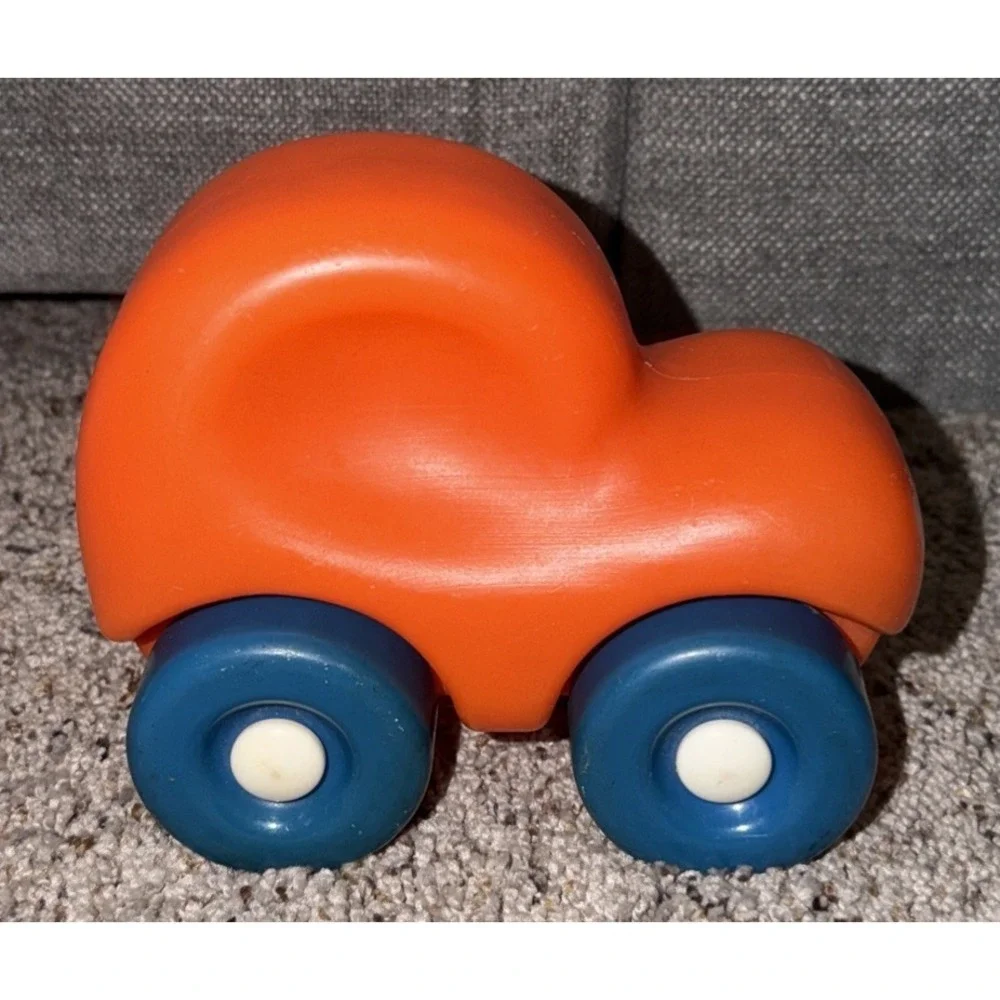 Vintage Orange Little Tikes My First Wheels Chunky Toddler Car